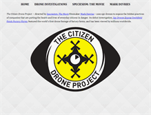 Tablet Screenshot of citizendroneproject.com